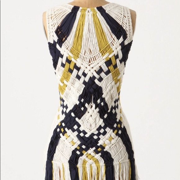 NWOT Anthropology fiets voor 2 Macrame tunic - Picture 4 of 5